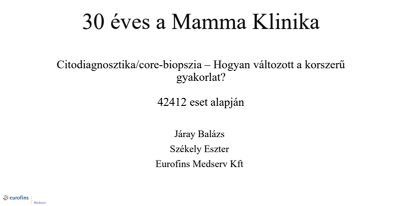 Dr. Járay Balázs citopatológus, egyetemi adjunktus