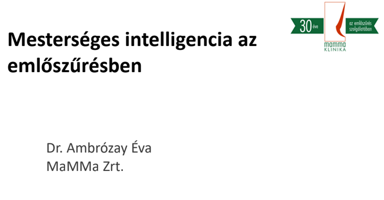 Mesterséges intelligencia az emlőszűrésben